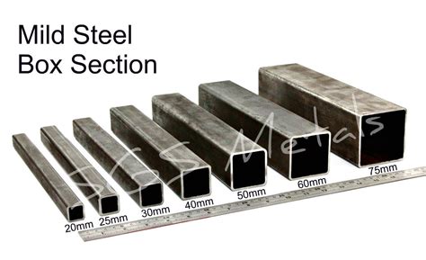 how strong is steel box section|box steel sizes australia.